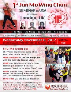 Jun Mo Wing Chun Kung Fu Seminar Nov 8